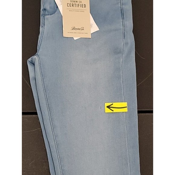 Women's Denim Co Jeans Super Stretch Ultra Soft Sz 4 Skinny Light Wash Blue Read - Picture 10 of 11